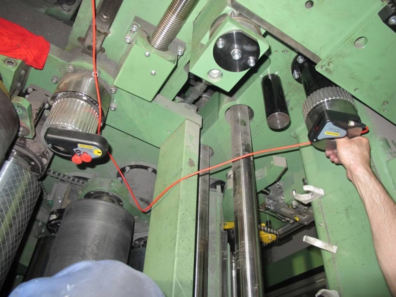 Ευθυγράμμιση τροχαλιών (sheaves/pulleys) με laser
