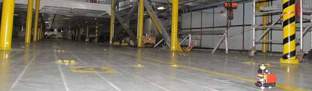 Μετρήσεις επιπεδότητας με laser στο κύριο κατάστρωμα ταχύπλοου